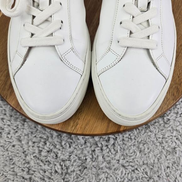 SuitSupply Trainer White Leather Casual Lace Up Lifestyle Daily Sneakers Mens 44 - Picture 7 of 15